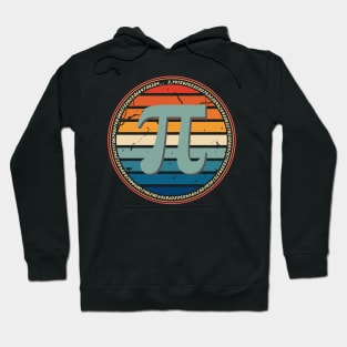 Retro Sunset Pi, Vintage Teacher, Teacher Gift Hoodie